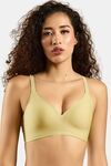 Soie Padded Non-Wired Medium Coverage T-Shirt Bra - Lemon Grass — thumbnail 1